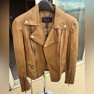 NWT Bcbg MaxAzria motorcycle Leather Jacket